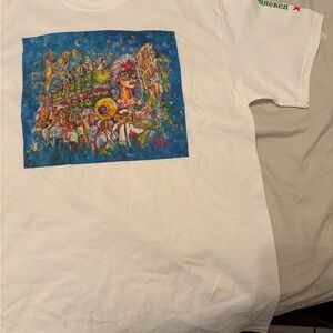 Heineken Becky Fos Mardi Gras T-shirt NWOT M